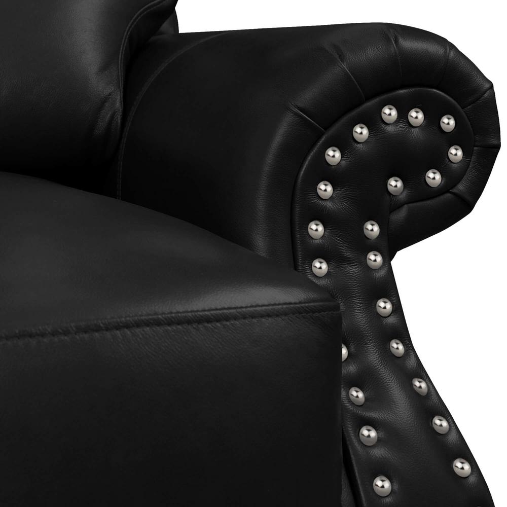 Charleston 86" Wide Top Grain Leather Sofa. Picture 7