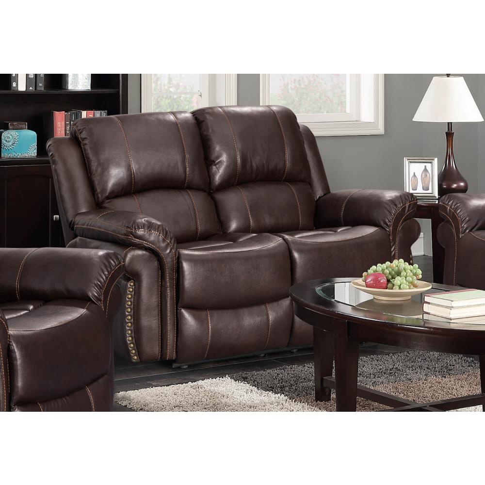 Sunset Trading Glorious Dual Reclining Loveseat | Manual. Picture 5