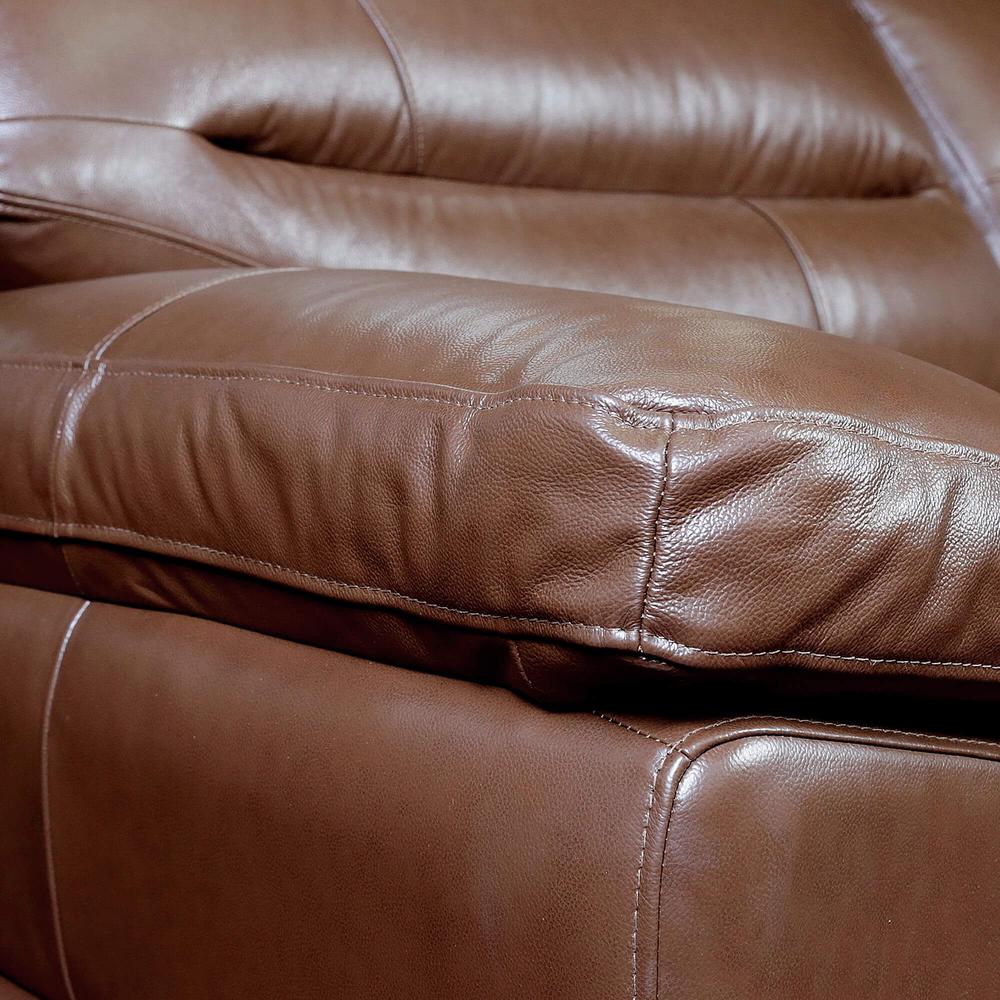 Jayson 73" Wide Top Grain Leather Loveseat. Picture 5