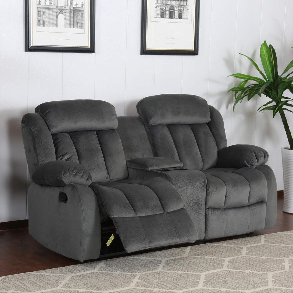 Sunset Trading Madison Reclining Loveseat with Console. Picture 2