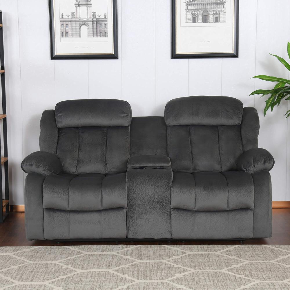 Sunset Trading Madison Reclining Loveseat with Console. Picture 5