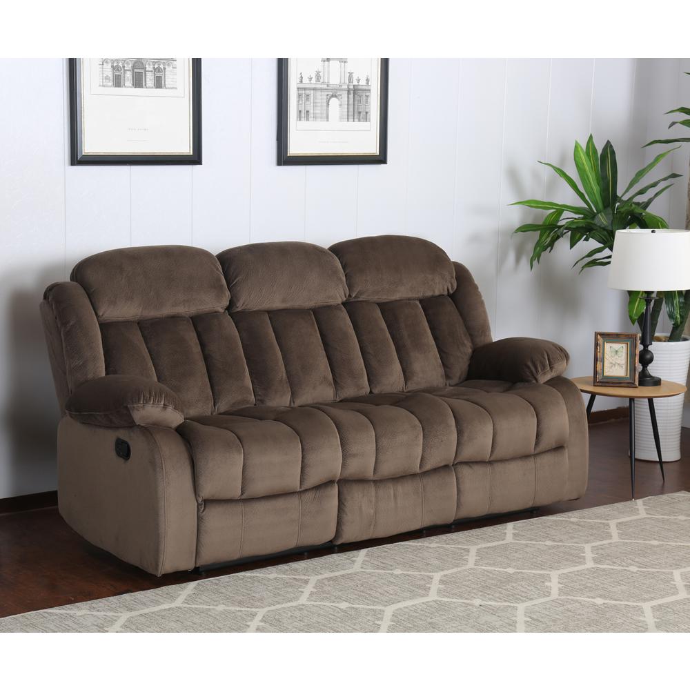 Sunset Trading Teddy Bear Reclining Sofa. Picture 1