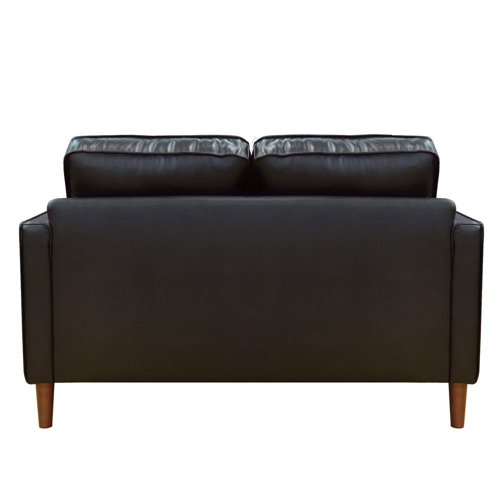 Prelude 3 Piece Black Top Grain Leather Living Room Set. Picture 6
