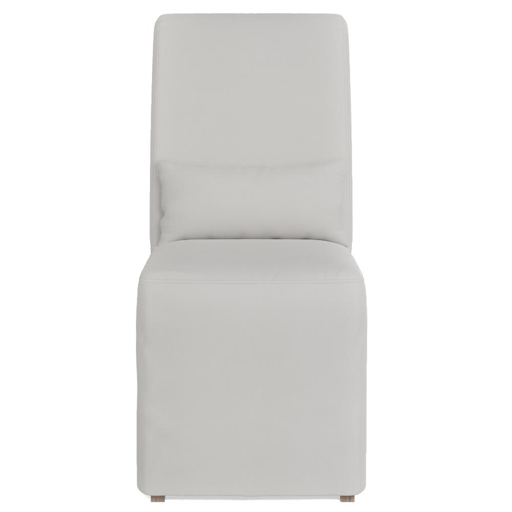 Sunset Trading Newport Slipcover Only for Dining Chair | Stain Resistant Performance Fabric | White. Picture 5