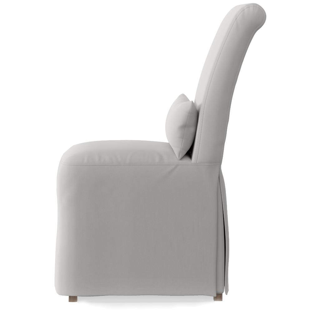 Sunset Trading Newport Slipcover Only for Dining Chair | Stain Resistant Performance Fabric | White. Picture 2