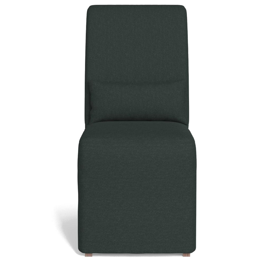 Sunset Trading Newport Slipcover Only for Dining Chair | Stain Resistant Performance Fabric | Dark Gray. Picture 5