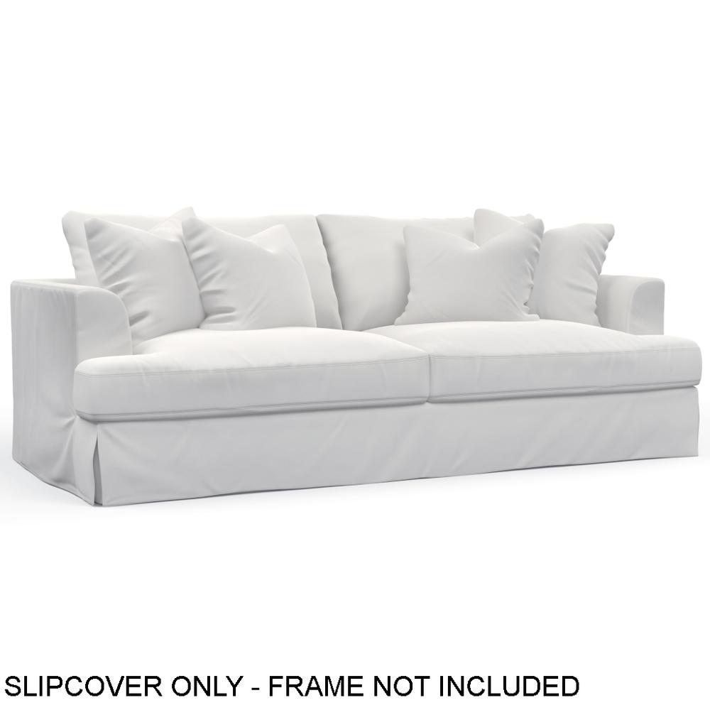 Newport Replacement Slipcover Only for Recessed Fin Arm 94" Sofa. Picture 1