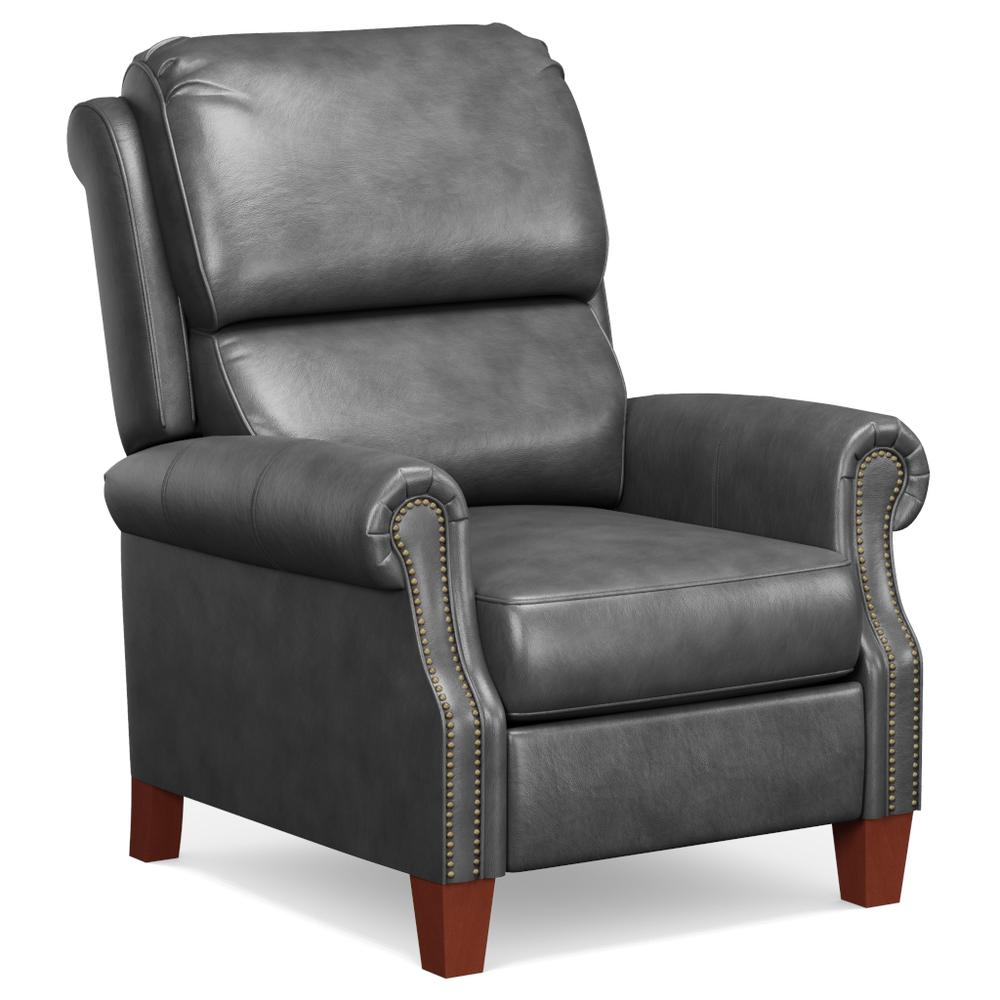 Alexander Pushback Leather Recliner. Picture 4