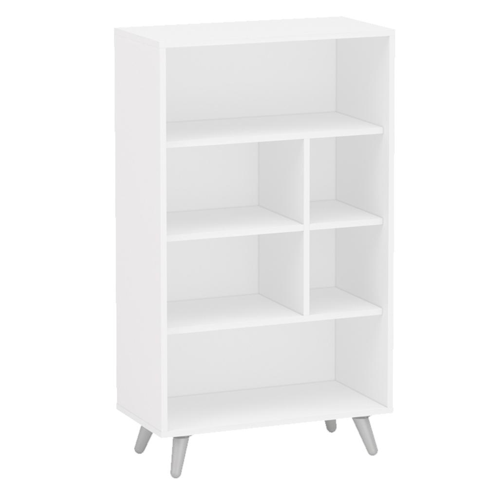 Bristol 4 Shelf Bookcase - White. Picture 1