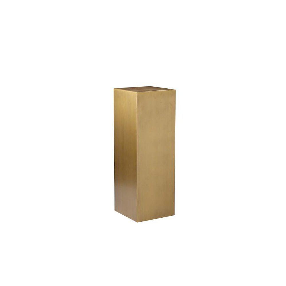 Miami Tall Pedestal in Brushed Brass. Picture 1