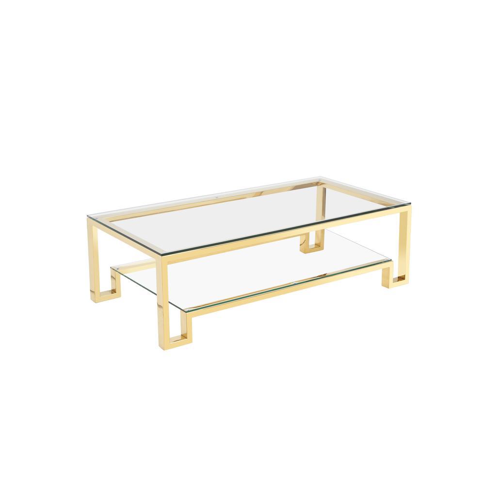 Laurence Coffee Table Small high poligh gold. Picture 1