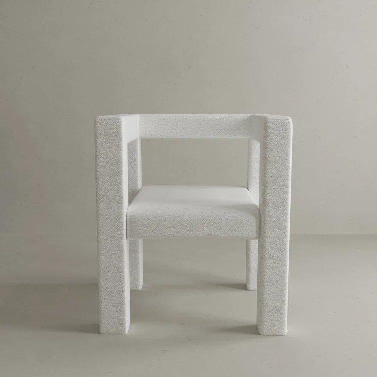 Anna Dining Chair in Ivory Boucle. Picture 1