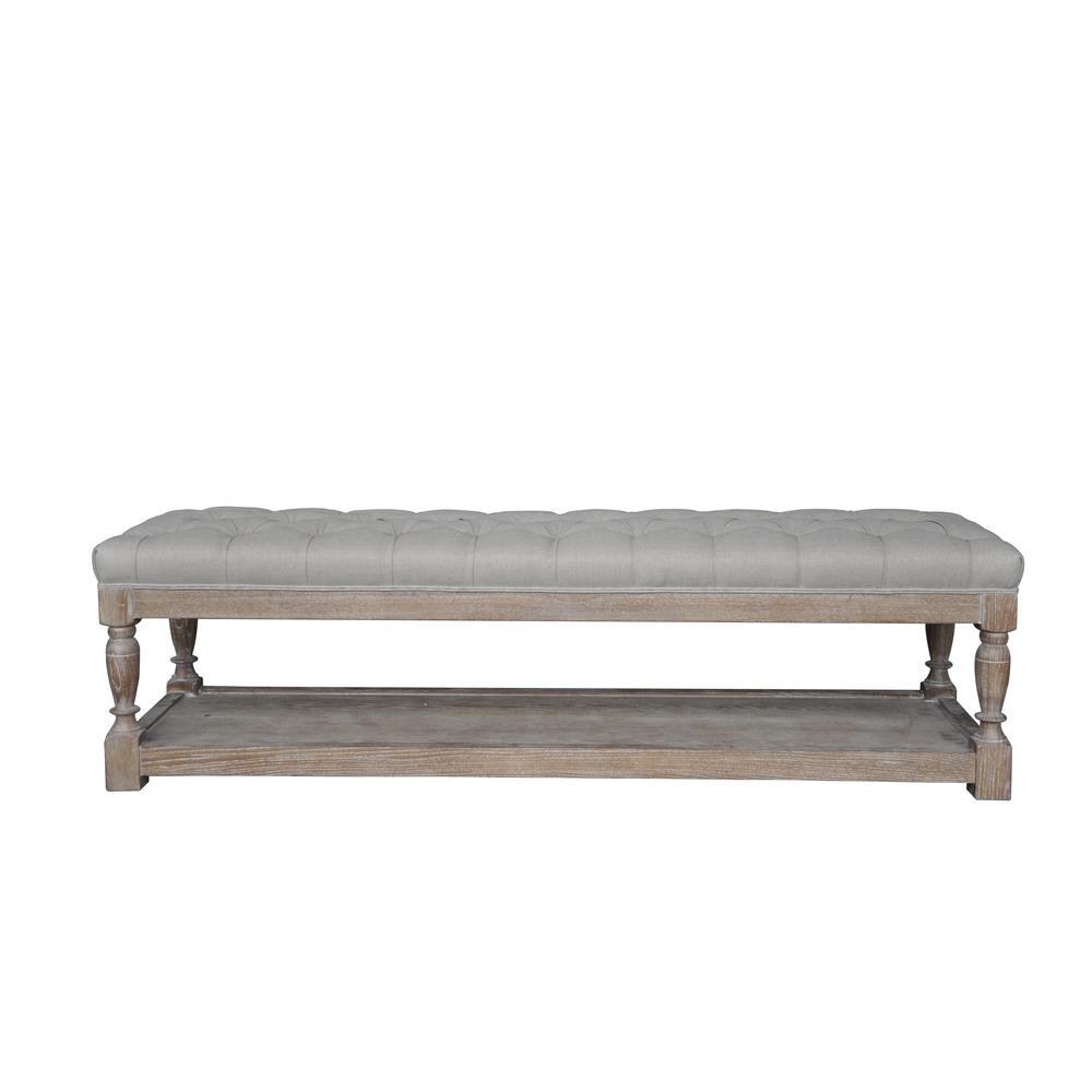 Apollo Bench Frost Grey. Picture 4