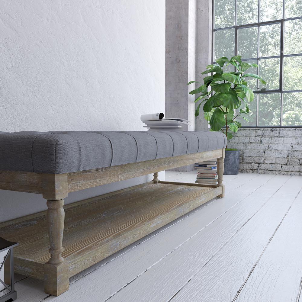 Apollo Bench Frost Grey. Picture 2