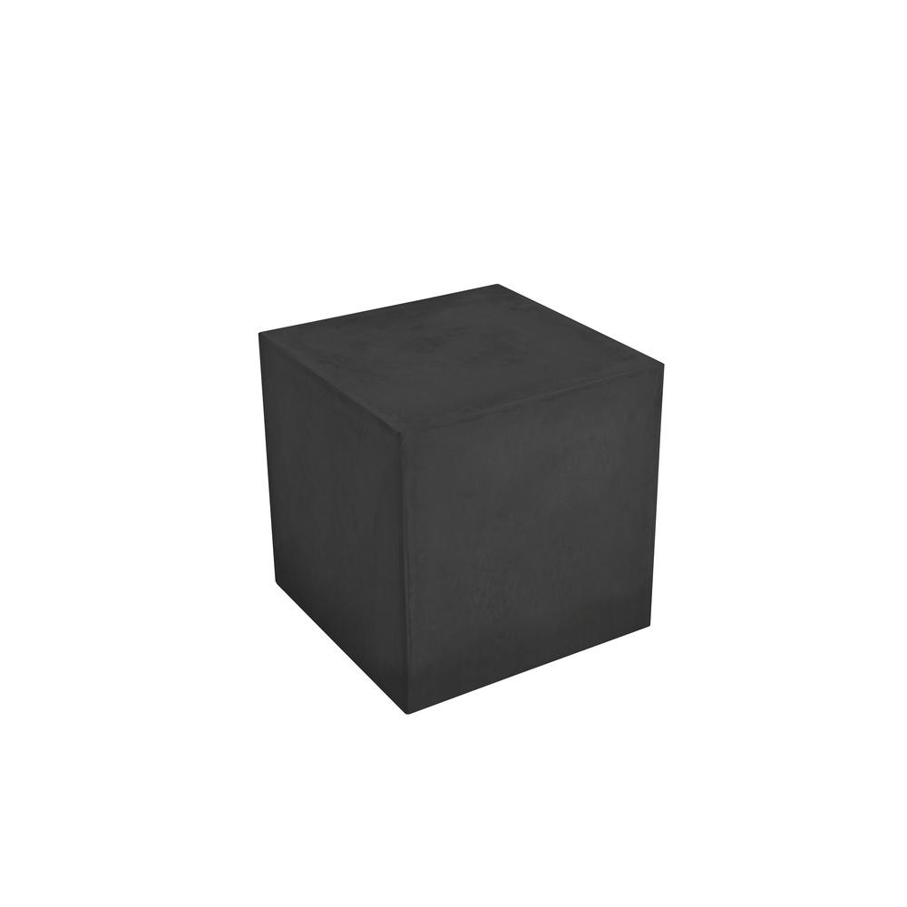 Bev Large Side Table in Black Concrete. Picture 1
