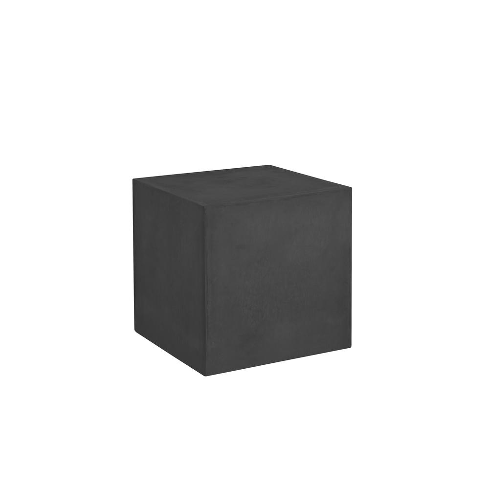 Bev Large Side Table in Black Concrete. Picture 2