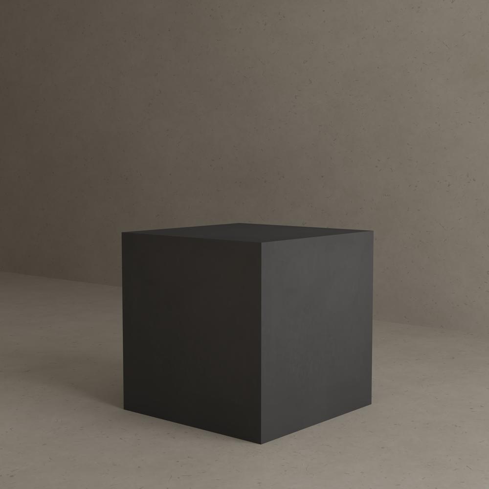 Bev Large Side Table in Black Concrete. Picture 6