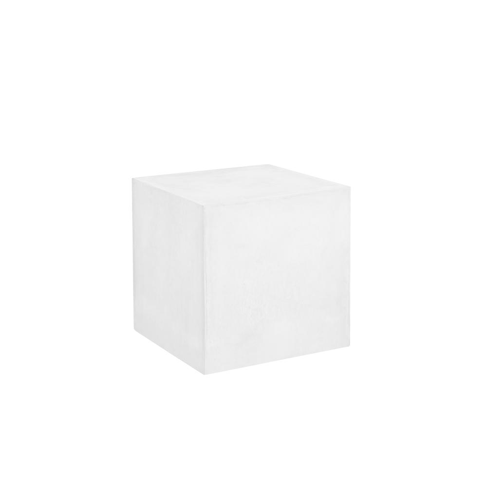 Bev Large Side Table in Ivory Concrete. Picture 2