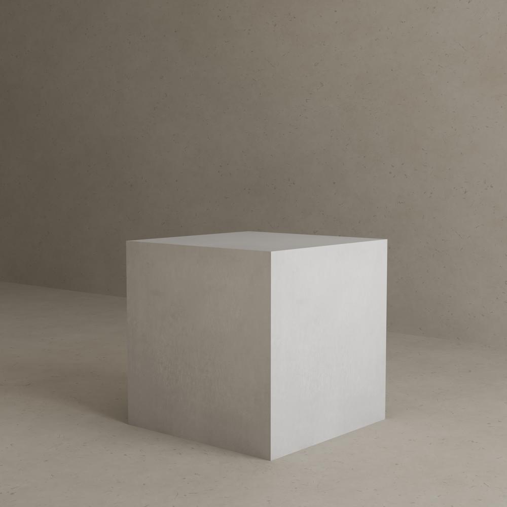 Bev Large  Side Table in Light Gray Concrete. Picture 6