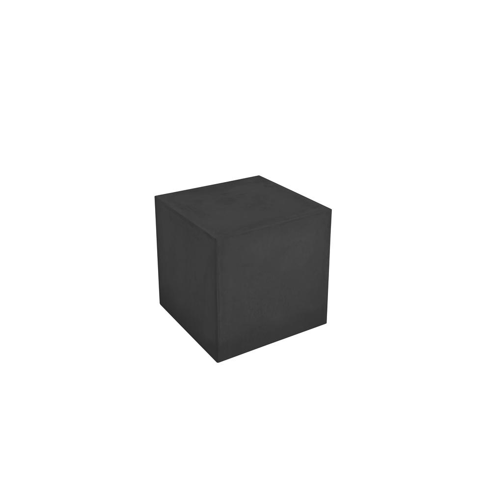 Bev Small Side Table in Black Concrete. Picture 1
