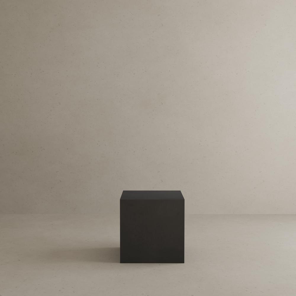 Bev Small Side Table in Black Concrete. Picture 5