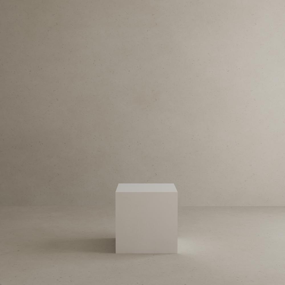 Bev Small Side Table in Ivory Concrete. Picture 6