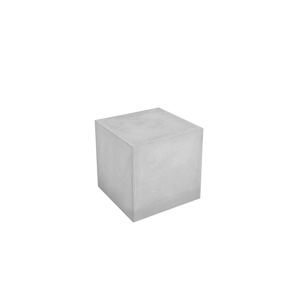 Bev Small  Side Table in Light Gray Concrete. Picture 1