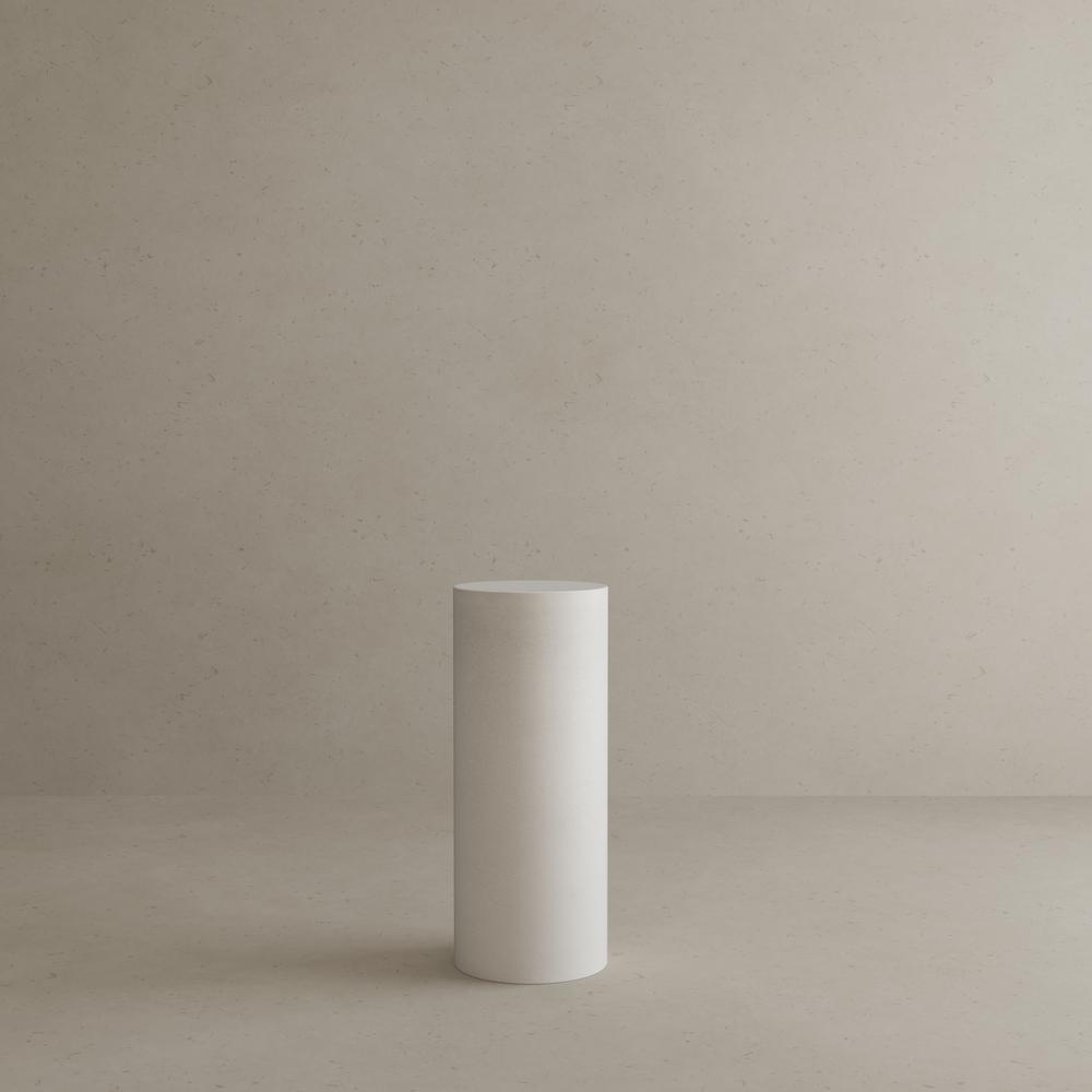 Don Round Pedestal Medium in Ivory Concrete. Picture 4