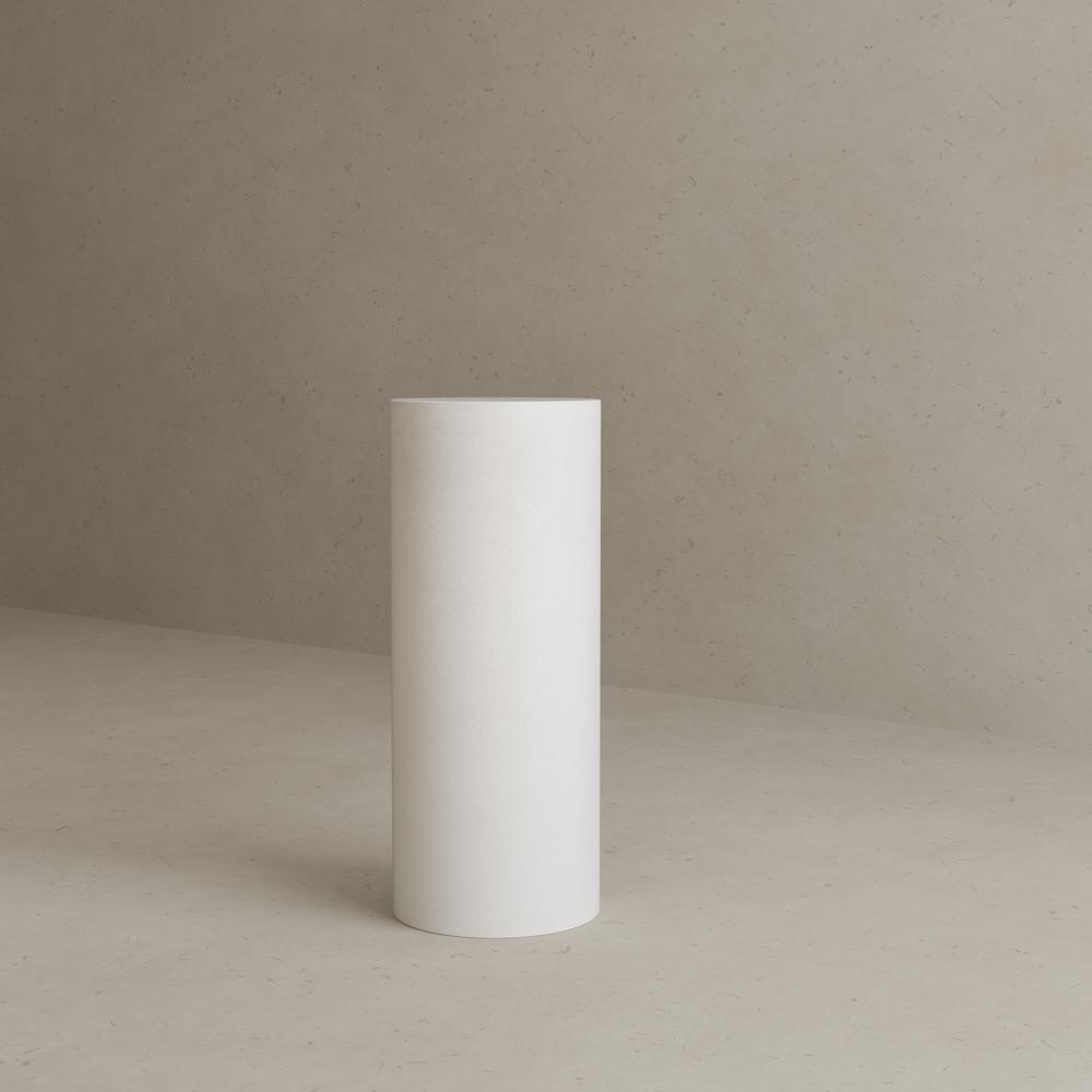 Don Round Pedestal Medium in Ivory Concrete. Picture 5