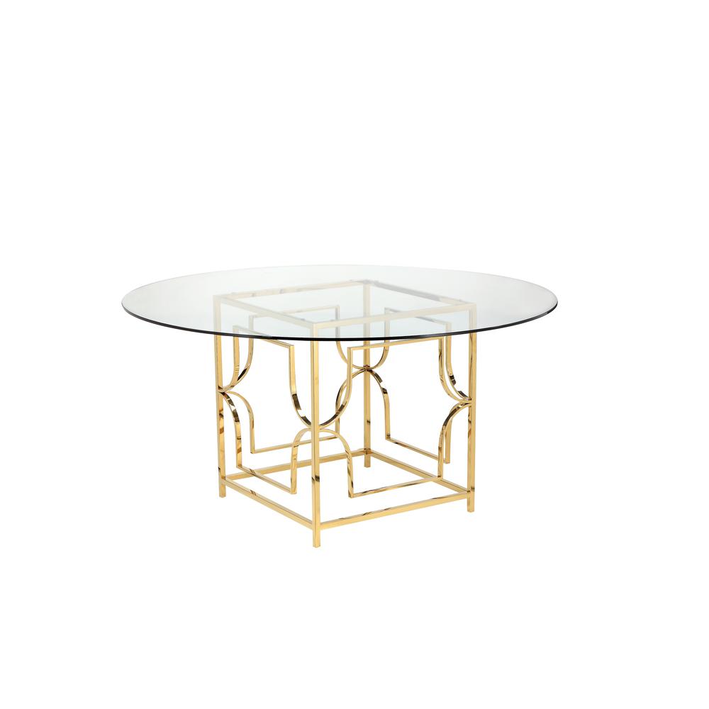 Bristol Round Dining Table Gold. Picture 3