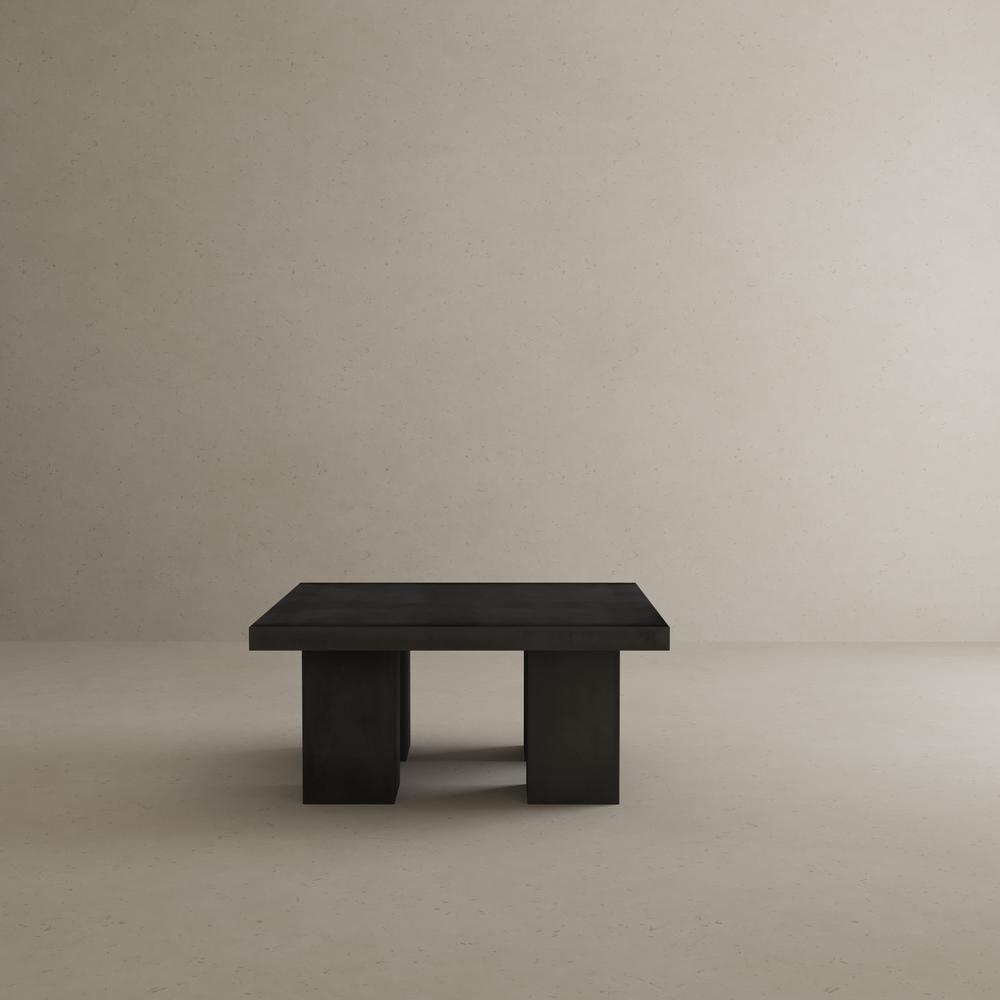 Ella Square Coffee Table Small In Ivory Concrete. Picture 5
