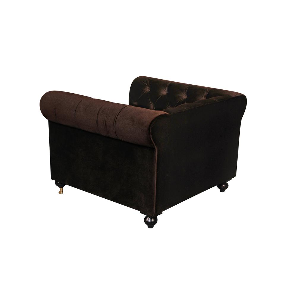 Foy 1 Couch Gold Chocolate. Picture 6