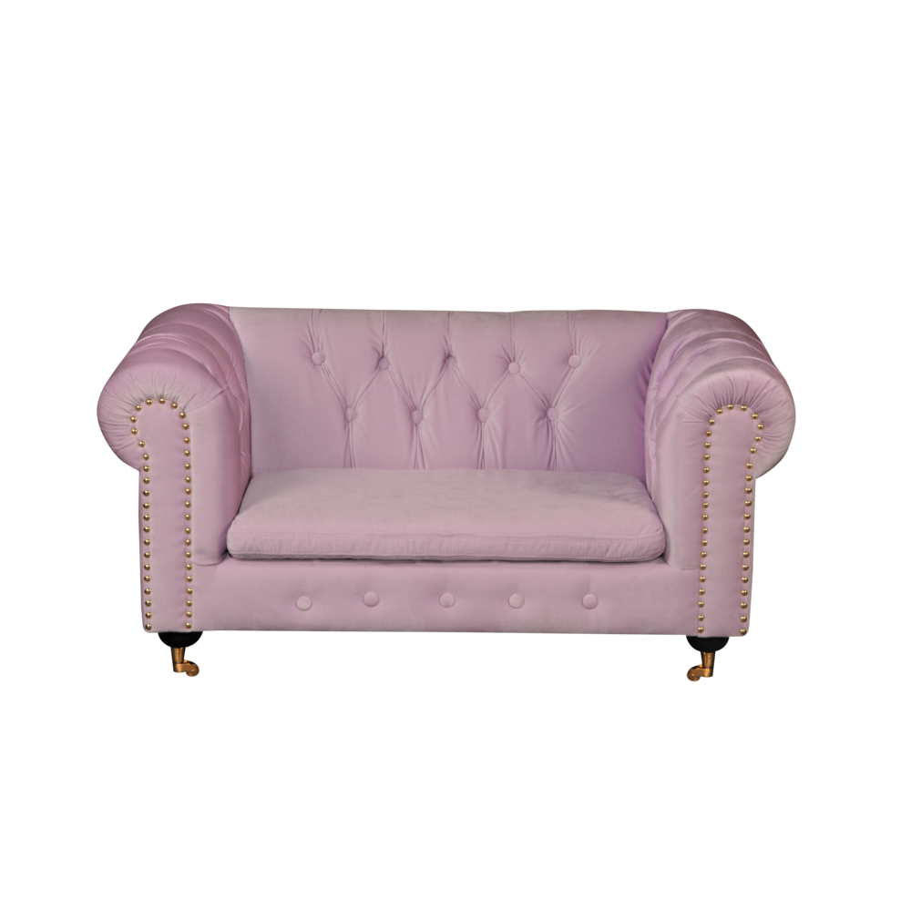 Foy Kids Couch Gold Pink. Picture 3