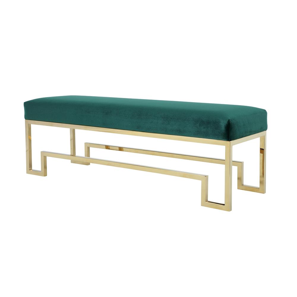 Bronson Bench Gold Green. Picture 1