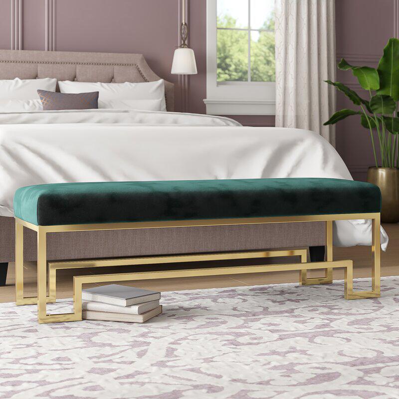 Bronson Bench Gold Green. Picture 5