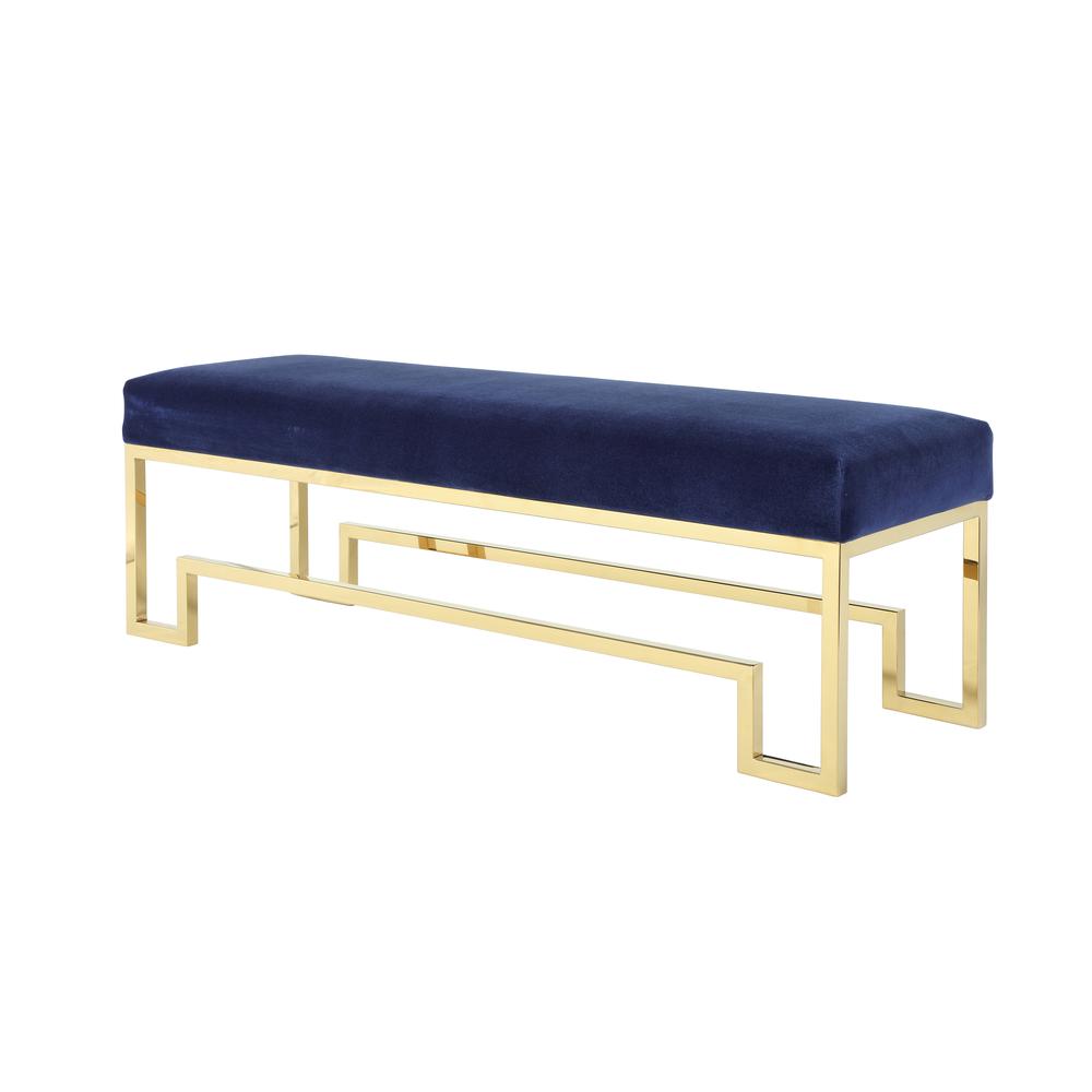 Bronson Bench Gold Navy. Picture 1