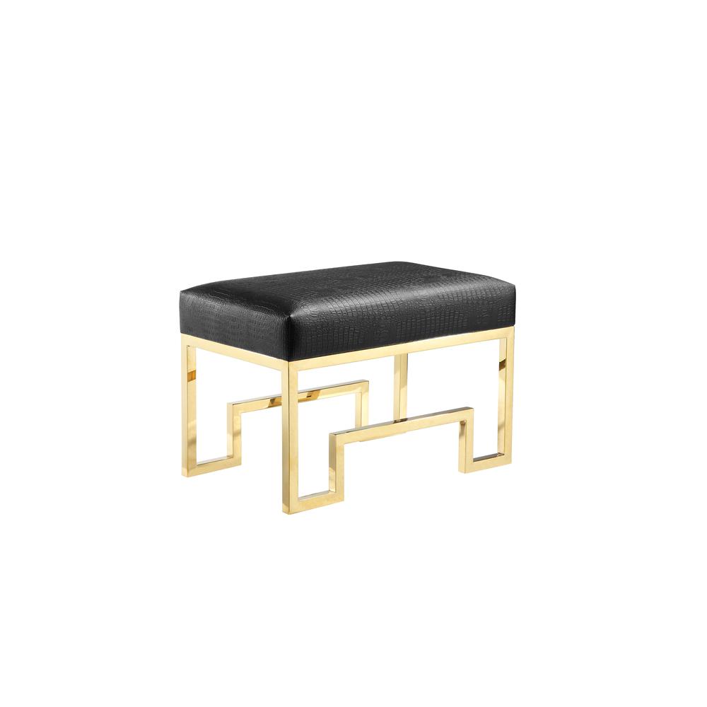 Bronson Stool Gold Black. Picture 4