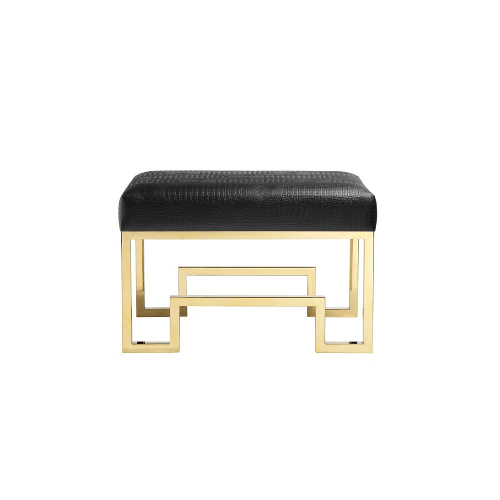 Bronson Stool Gold Black. Picture 1