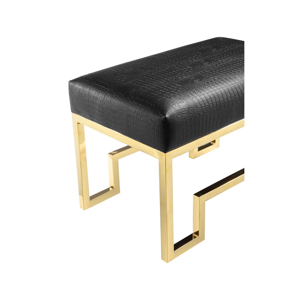 Bronson Stool Gold Black. Picture 3