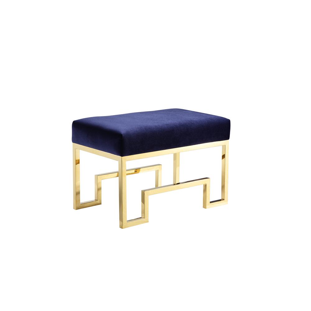 Bronson Stool Gold Navy. Picture 1