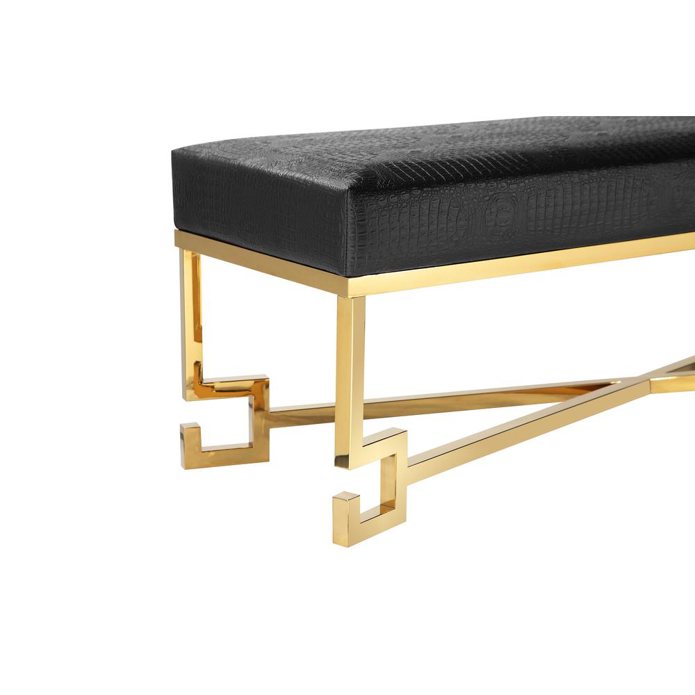 Dina Bench Gold Black. Picture 5