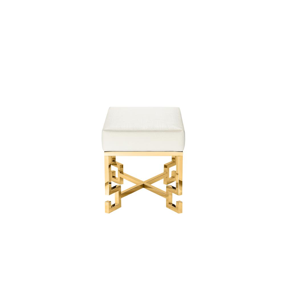 Dina Stool Gold White. Picture 2
