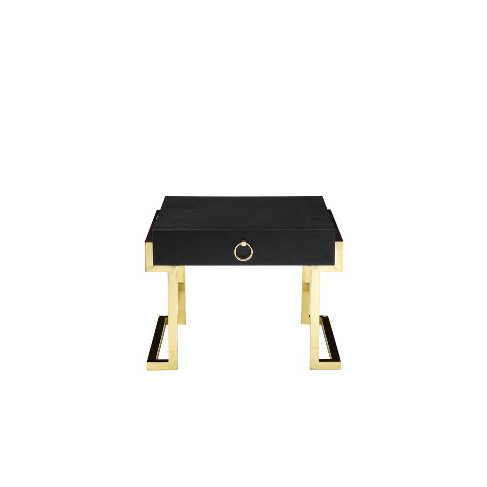 Jett Side Table Gold Black. Picture 1