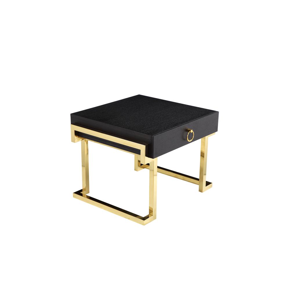 Jett Side Table Gold Black. Picture 2