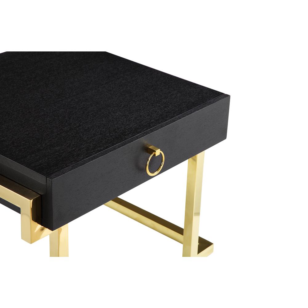Jett Side Table Gold Black. Picture 3