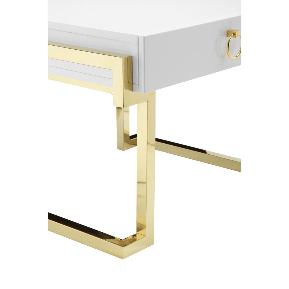 Jett Side Table Gold White. Picture 3