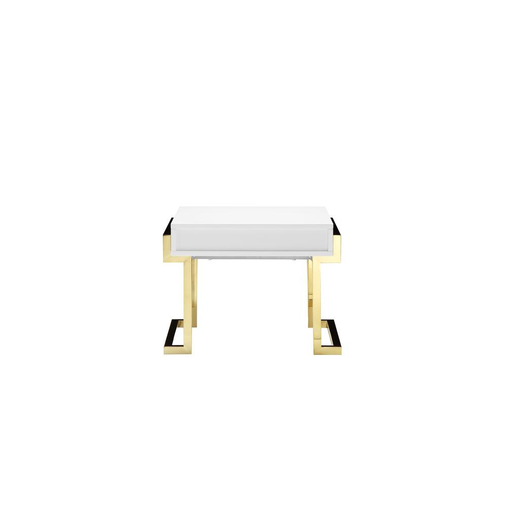 Jett Side Table Gold White. Picture 5