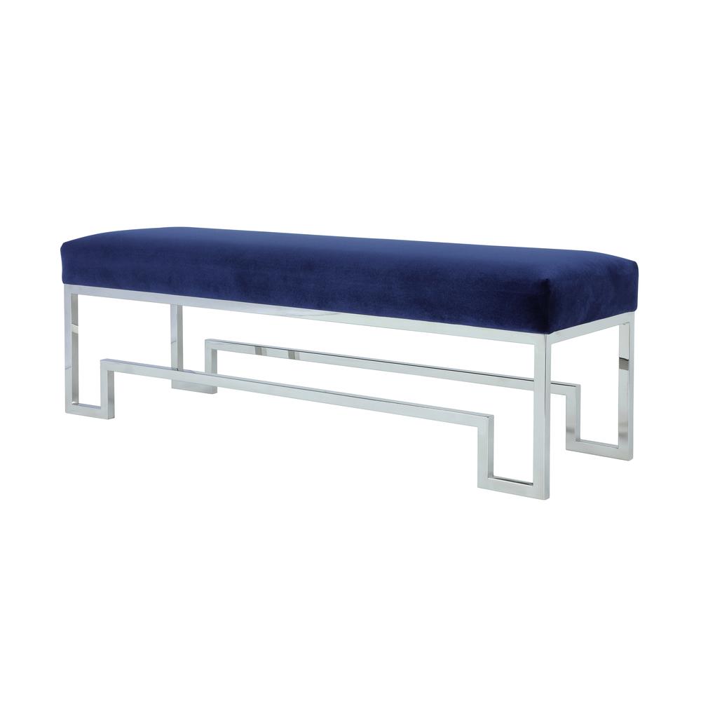 Bronson Bench Silver Navy. Picture 1