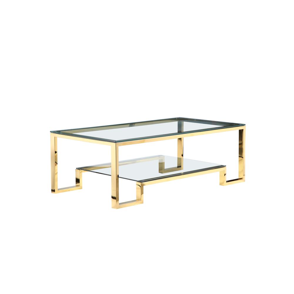 Bronson Coffee Table Long Gold. Picture 1