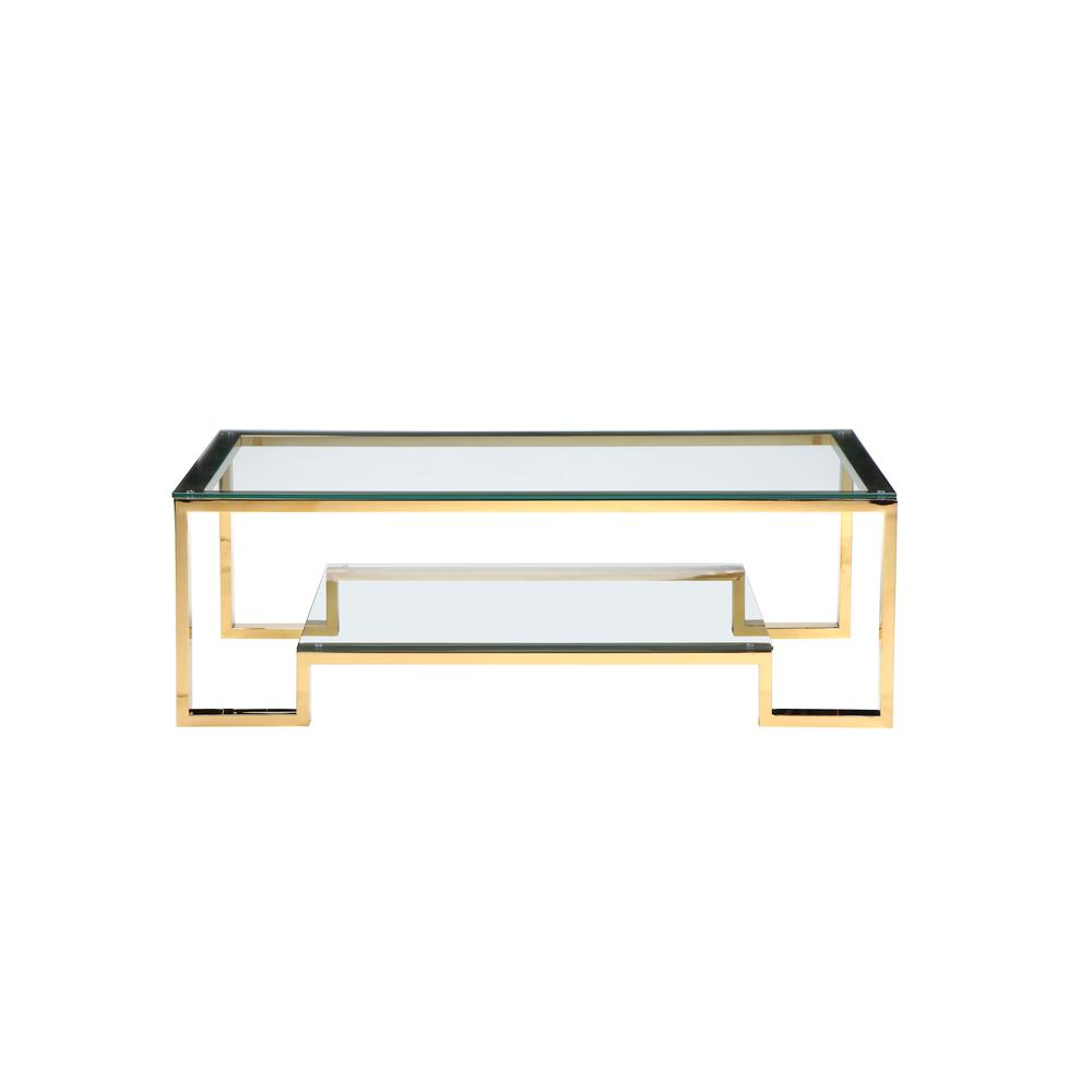 Bronson Coffee Table Long Gold. Picture 2